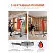 Suport pentru sac de box 2 in 1, Otel, 132x114x201 cm, Negru, max 65 kg, Inaltime reglabila 159-173 cm