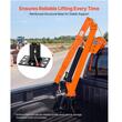 Macara telescopica pentru camioneta, pivotanta la 360 de grade, Capacitate 900 kg, cric hidraulic, troliu manual, brat pliabil