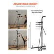 Suport pentru sac de box 2 in 1, Otel, 132x114x201 cm, Negru, max 65 kg, Inaltime reglabila 159-173 cm