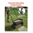 Distribuitor de ingrasaminte, seminte, sare, Latime raspandire 45.7 cm, 2 x Roti, Capacitate 22.5 kg