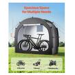 Cort camping pentru depozitare 2 x biciclete, 1 x intrari, fermoare duble, Impermeabil PU4000, 1950 x 810 x 1730 mm