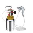 Pistol de vopsit cu rezervor sub presiune, Capacitate 2 l, 3.1 Bar, Duza 1.8 mm, Manometru