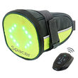 Lumina spate cu geanta pentru bicicleta, 180 x 120 x 110 mm, IPX5, telecomanda