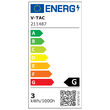Veioza de perete, 3 W, lumina calda 3000K, Aluminiu, 180 lm, 90 x 60 x 30 mm, Negru