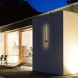 Aplica led pentru exterior IP65, 12W, Negru, 3000K, 1400 lm, 85 x 54 x 625 mm