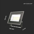 Proiector led 20W, 1650 lm, 4000K, IP65, aluminiu, 120 x 27 x 105 mm, negru