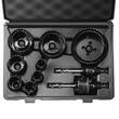 Set 11 carote bi-metal, 2 burghie centratoare, Vevor 19, 22, 25, 29, 35, 38, 44, 51, 57, 64, 76 mm