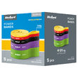 Set 5 benzi elastice TPE, 5 culori, 4-55 kg, Lungime 208 cm