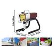 Pompa de vopsit pentru suprafete mari Vevor Airless, putere 1800 W, 2.2 l/min, 3300 PSI, lungime furtun 15 m