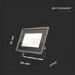 Proiector led 10W, 1400 lm, IP65, 3000K, dimensiune 90x27x86 mm, Aluminiu