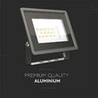 Proiector led 10W, 1400 lm, IP65, 3000K, dimensiune 90x27x86 mm, Aluminiu