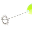 Aparat spuma lapte cu baterie, maner izolat termic, Inox, latte, ciocolata calda, cappuccino, frappe, 2x1.5V AA