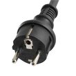 Cordon prelungitor cauciuc, cupla si fisa, Negru, IP44, capac, 30 m, 3500 W