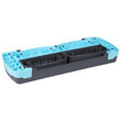Stepper aerobic, 3 niveluri, 78 x 23 cm, Tampoane anti-alunecare din cauciuc, Negru/Albastru
