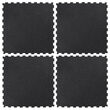 Saltea gimnastica 1 buc puzzle, 100x100 cm, Interconectabila, Cauciuc, Negru