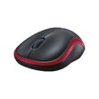 Mouse wireless optic, Logitech Negru/Rosu, rezolutie 1000 dpi