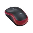 Mouse wireless optic, Logitech Negru/Rosu, rezolutie 1000 dpi