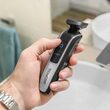 Aparat de tuns cu acumulator, Lame de titan, 45 min, taiere 1-20 mm, 7 capete de tăiere înlocuibile