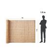 Paravan din stuf 5 x 1.7 m, Protectie vizuala si de vant, Maro deschis, UV