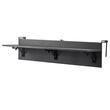 Masa suspendata, pliabila, pentru balcon, Inox/Lemn, max 25 kg, 1220 x 450 x 240 mm, Negru