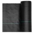 Set 2 x Geotextil de inalta densitate 90 g/m², contra buruienilor, 0.4 x 15.2 m, Negru, carlige fixare