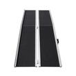 Rampa portabila si pliabila din Aluminiu, dimensiune 241 x 73.8 x 8 cm, cu manere pentru transport