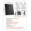 Set 4 x ventilatoare cu panou solar pentru sere/mansarde, 25 W, 2668 rpm, IP65