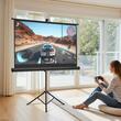 Ecran de proiectie cu trepied, 60 inch, 16:9 4K HD, 160°, Interior/Exterior, geanta transport, Portabil