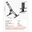 Suport pliabil pentru 1 x bicicleta, compatibil cu diametrele roților de 508-737 mm, Otel, Negru