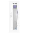 Panou dus cu hidromasaj, Inox Argintiu, 5in1, Led, 1345 x 200 x 460 mm, lumina Led