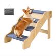 Scara cu 4 trepte pentru animale companie, Lemn, max 68 kg, suprafata anti-derapanta
