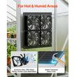 Set 4 x ventilatoare cu panou solar pentru sere/mansarde, 25 W, 2668 rpm, IP65