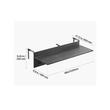 Masa suspendata, pliabila, pentru balcon, Inox/Lemn, max 25 kg, 1220 x 450 x 240 mm, Negru