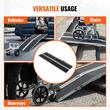 Rampa portabila si pliabila din Aluminiu, dimensiune 241 x 73.8 x 8 cm, cu manere pentru transport