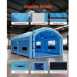 Cabina de vopsit gonflabila, dimensiune 10 x 6 x 4 m, 2 x suflanta 950/1100 W, Impermeabila, PVC, sistem filtrare