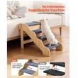 Scara cu 4 trepte pentru animale companie, Lemn, max 68 kg, suprafata anti-derapanta
