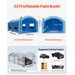 Cabina de vopsit gonflabila, dimensiune 10 x 6 x 4 m, 2 x suflanta 950/1100 W, Impermeabila, PVC, sistem filtrare