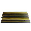 Set 2 rampe bordura cu protectie cabluri, max 15 tone/axa, 1 x canal, Galben/Negru, Modulare, 122 x 40.5 x 6.5 cm