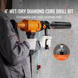 Carota pentru beton armat, Diamantata, Diametru 101.6 mm, Adancime gaurire 241 mm, Filet interior 5/8"-11, adaptor burghiu pilot