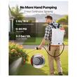Aparat de stropit cu acumulator, 18 V / 2 Ah Litiu-Ion, capacitate 12 l, 5 duze, tip rucsac, Debit 3.3 l/min, 0-6.2 Bar