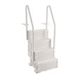 Scara pentru piscine, 4 trepte, balustrade dubla, max 180 kg, dimensiune 874 x 808 x 1985 mm, Alb