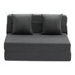 Canapea pentru doua persoane, max 200 kg, Extensibila, Husa detasabila lavabila, Dimensiuni extinse 1950 x 1005 x 150 mm, 2 perne