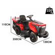 Tractoras pentru gazon, Geo Tech-Pro Mulching, Putere nominala 17 CP, Benzina, Diametru 102 cm, Inaltime taiere 30-90 mm,Transmisie Hidrostatica, 280 l, Led