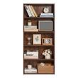 Raft multifunctional cu 5 etaje, 59.8 x 23.7 x 134.5 cm, pentru plante, carti, decoratiuni, Maro