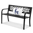 Banca pentru gradina, Metal, 52.5 x 116.3 x 76.2 cm, 3 persoane, max 218 kg