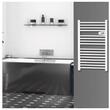Calorifer electric pentru baie, fixare perete, 500 W, IP24, 54 x 98 x 9.2 cm, Alb, LCD, Temporizator