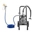 Pompa de vopsit cu diafragma, putere 1800 W, Debit 3 l/min, 227 Bar, lungime furtun 10 m, 2 x roti