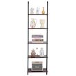 Raft metalic cu 5 x polite incluse din lemn, profil patrat 20x20 mm, Vivatechnix Industrial, 480 x 300 x 1780 mm