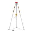 Trepied de salvare si lucru, Lungimea piciorului reglabila 1.6-2.45 m, Capacitate personal 227 kg, Lungime 30 m, Troliu manual, lant anti-rasturnare