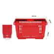Set 12 cosuri de cumparaturi, capacitate 24 l, Rosu, 425 x 295 x 225 mm